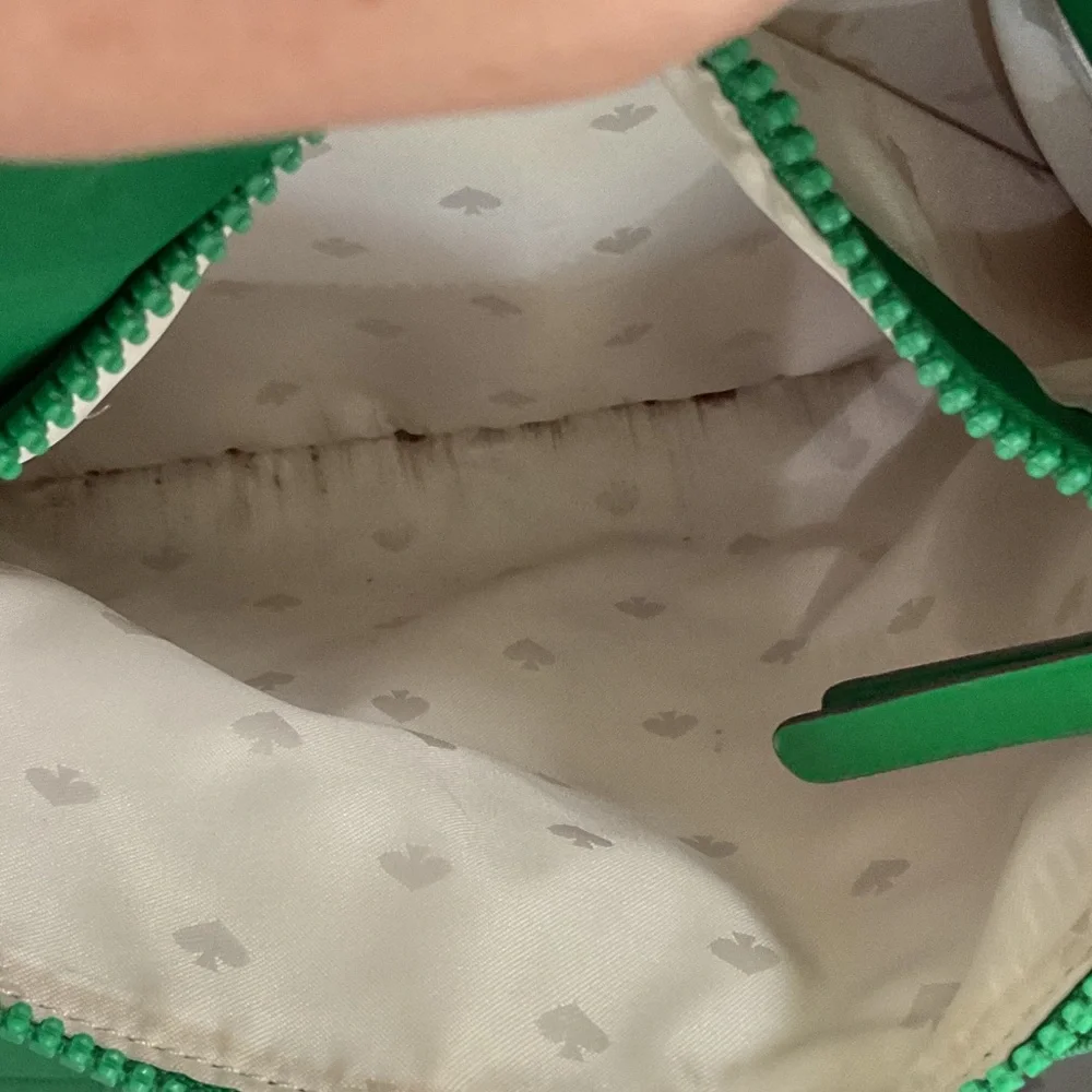 kate spade vibrant green nylon tote with detachable strap